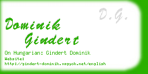 dominik gindert business card